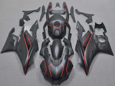 Online 2019-2021 Yamaha YZF R3/R25 Motorcycle Fairings - Matte Black Red Canada