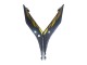 2019-2021 Yamaha YZF R3/R25 Motorcycle Fairings - Gold Black Carbon Fiber Canada