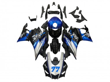 Online 2019-2021 Yamaha YZF R3/R25 Motorcycle Fairings - Silver Blue Black 77 Canada