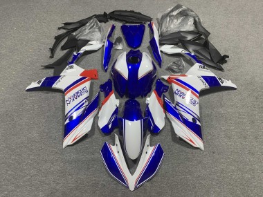 Online 2019-2021 Yamaha YZF R3/R25 Motorcycle Fairings - White Blue Red Semakin Didepan Canada