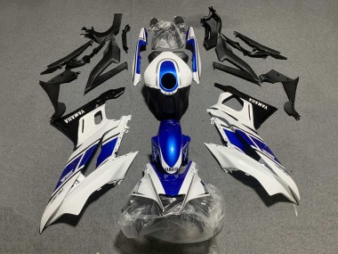 Online 2019-2021 Yamaha YZF R3/R25 Motorcycle Fairings - White Blue Black Yamalube Canada