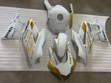 Online 2019-2021 Yamaha YZF R3/R25 Motorcycle Fairings - White Gold Semakin Didepan Canada