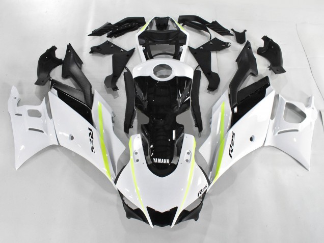 2019-2021 Yamaha YZF R3/R25 Motorcycle Fairings - White Green Black Canada