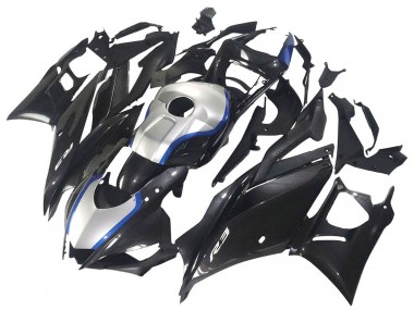 Online 2022-2024 Yamaha YZF R3/R25 Motorcycle Fairings - Black Carbon Fiber Style Silver Blue Canada