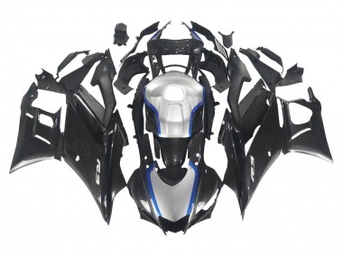 Online 2022-2024 Yamaha YZF R3/R25 Motorcycle Fairings - Black Carbon Fiber Style Silver Blue Canada
