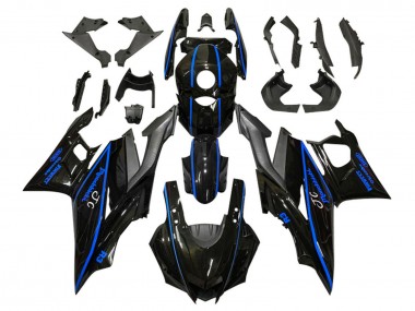 Online 2022-2024 Yamaha YZF R3/R25 Motorcycle Fairings - Glossy Black Blue Canada