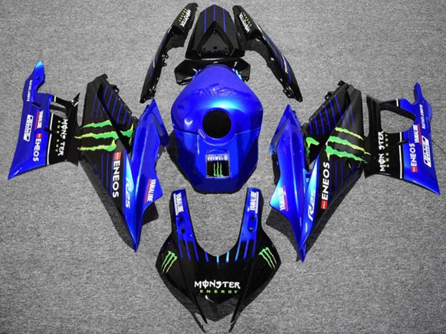 2022-2024 Yamaha YZF R3/R25 Motorcycle Fairings - Blue Green Black Monster ENEOS Yamalube Canada