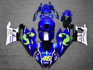 Online 2022-2024 Yamaha YZF R3/R25 Motorcycle Fairings - Blue White Black Green Monster MoviStar Yamalube ENEOS 46 Canada