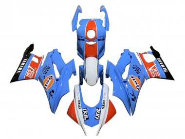 Online 2022-2024 Yamaha YZF R3/R25 Motorcycle Fairings - Blue Orange White Gulf Canada
