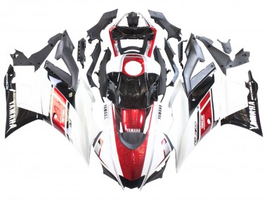 Online 2022-2024 Yamaha YZF R3/R25 Motorcycle Fairings - White Red Black Yamalube Canada