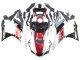 2022-2024 Yamaha YZF R3/R25 Motorcycle Fairings - White Red Black Yamalube Canada