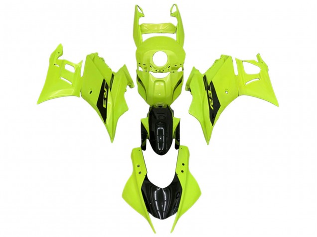 2022-2024 Yamaha YZF R3/R25 Motorcycle Fairings - Neon Green Glossy Black Canada