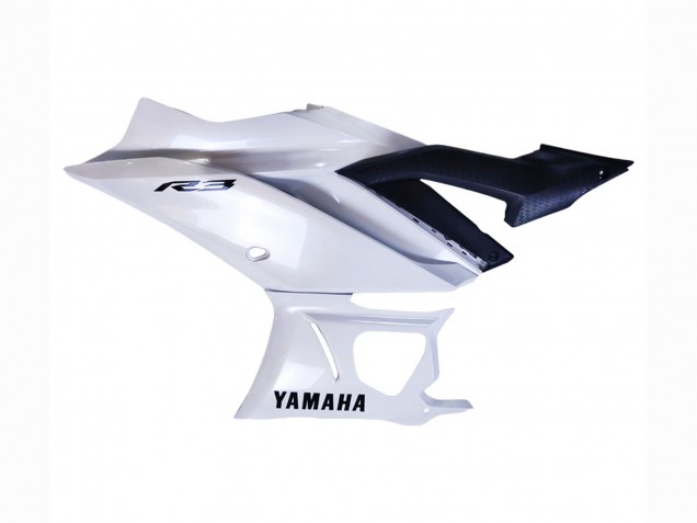 2022-2024 Yamaha YZF R3/R25 Motorcycle Fairings - White Canada