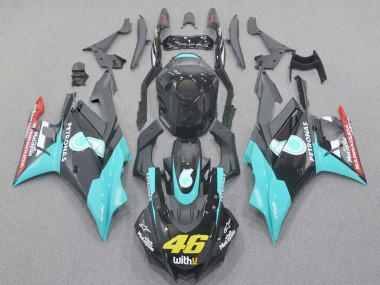 Online 2022-2024 Yamaha YZF R3/R25 Motorcycle Fairings - Light Blue Red Black Petronas 46 Canada