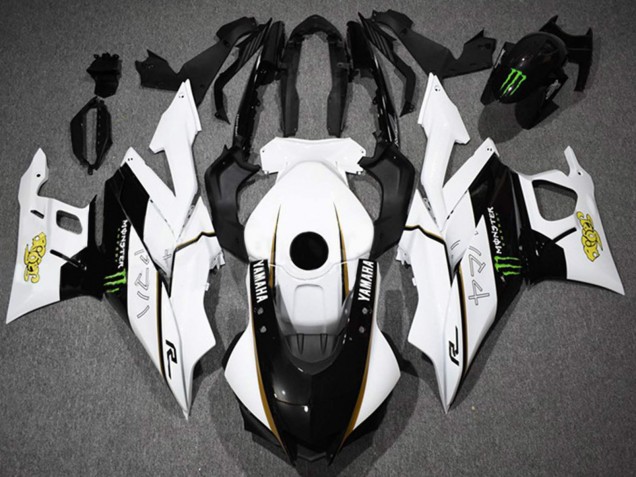 2022-2024 Yamaha YZF R3/R25 Motorcycle Fairings - White Black Green Monster Canada