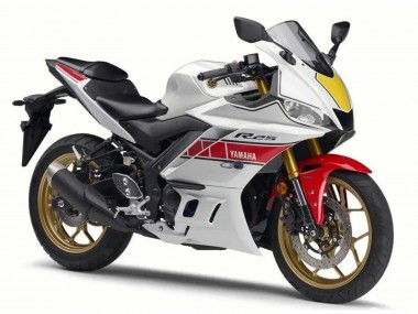 Online 2022-2024 Yamaha YZF R3/R25 Motorcycle Fairing - White Red Black Canada