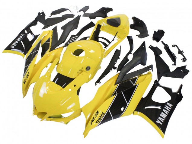 2022-2024 Yamaha YZF R3/R25 Motorcycle Fairing - Yellow Black Canada