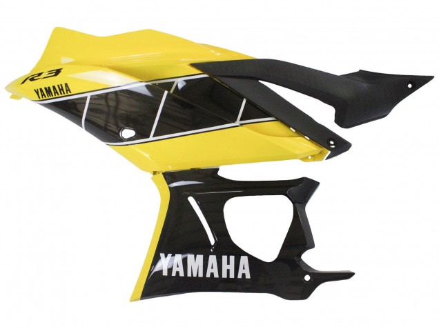 2022-2024 Yamaha YZF R3/R25 Motorcycle Fairing - Yellow Black Canada