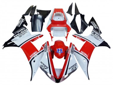 Online 2002-2003 Yamaha YZF 1000 R1 Motorcycle Fairings - White Red Black Petronas Canada