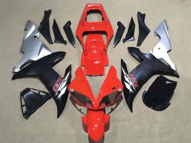 Online 2002-2003 Yamaha YZF 1000 R1 Motorcycle Fairings - Red Silver Matte Black Canada