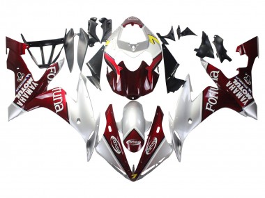 Online 2004-2006 Yamaha YZF 1000 R1 Motorcycle Fairings - Silver Red Fortuna Motul Canada