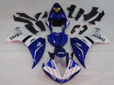 Online 2009-2011 Yamaha YZF 1000 R1 Motorcycle Fairings - White Blue Black M1 Canada