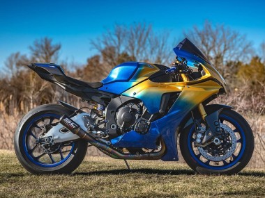Online 2020-2025 Yamaha YZF 1000 R1 Motorcycle Fairings - Blue Gold Canada