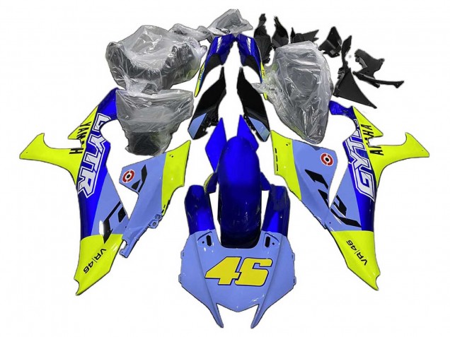 2020-2025 Yamaha YZF 1000 R1 Motorcycle Fairings - Blue Yellow GYTR 46 Canada
