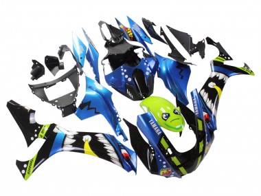 Online 2020-2025 Yamaha YZF 1000 R1 Motorcycle Fairings - Blue Green Black Shark Canada