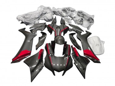 Online 2020-2025 Yamaha YZF 1000 R1 Motorcycle Fairings - Black Carbon Fiber Red Canada