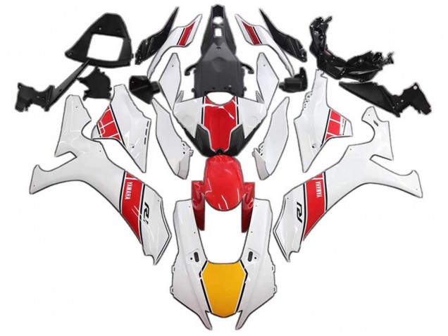 2020-2025 Yamaha YZF 1000 R1 Motorcycle Fairings - White Red Yellow Canada
