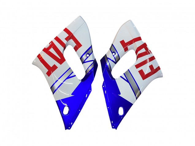 1998-2002 Yamaha YZF 600 R6 Motorcycle Fairings - White Blue Red Fiat 99 Canada