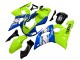 1998-2002 Yamaha YZF 600 R6 Motorcycle Fairings - Neon Green Blue White Champions Canada