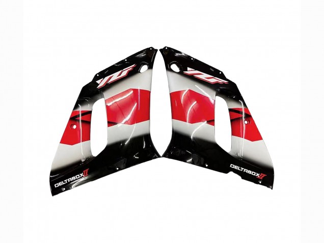 1998-2002 Yamaha YZF 600 R6 Motorcycle Fairing - Red White Glossy Black Canada