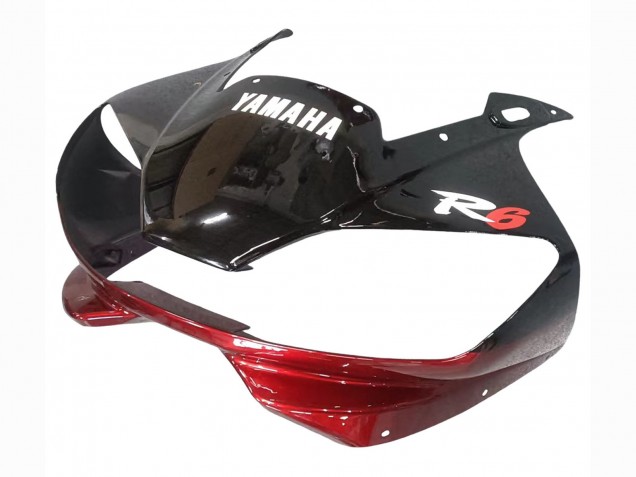 1998-2002 Yamaha YZF 600 R6 Motorcycle Fairings - Red White Glossy Black Canada