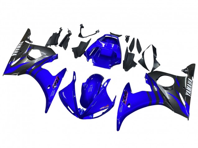 2006-2009 Yamaha YZF R6S Motorcycle Fairings - Blue Black Canada