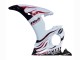 2006-2009 Yamaha YZF R6S Motorcycle Fairings - White with Dark Black Flame Canada