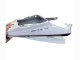 2006-2009 Yamaha YZF R6S Motorcycle Fairings - White with Dark Black Flame Canada