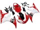 2003-2004 Yamaha YZF R6 Motorcycle Fairing - White Red Glossy Black Canada