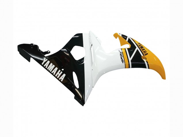 2006-2009 Yamaha YZF R6S Motorcycle Fairings - Yellow White Glossy Black Canada