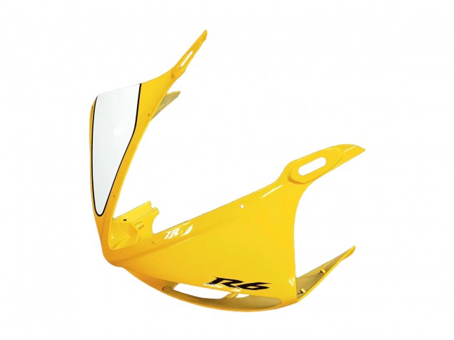 2006-2009 Yamaha YZF R6S Motorcycle Fairings - Yellow White Glossy Black Canada