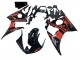 2003-2004 Yamaha YZF R6 Motorcycle Fairing - Glossy Black Red Canada