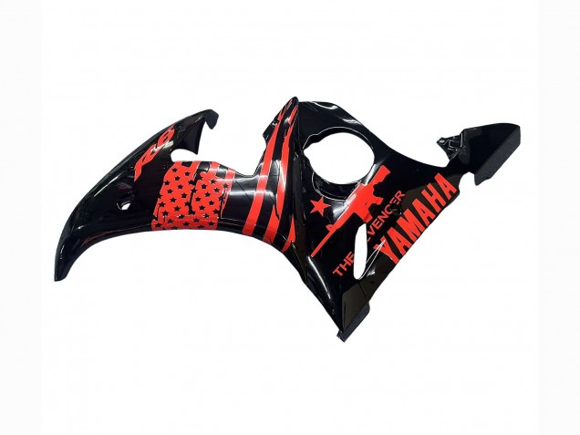 2003-2004 Yamaha YZF R6 Motorcycle Fairing - Glossy Black Red Canada