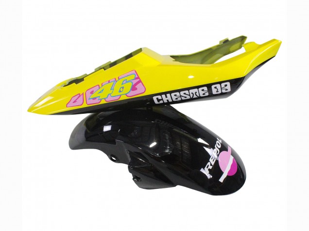 2003-2004 Yamaha YZF R6 Motorcycle Fairings - Yellow Pink Glossy Black Rossi Repsol 46 Canada