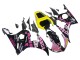2006-2009 Yamaha YZF R6S Motorcycle Fairings - Yellow Pink Glossy Black Rossi Repsol 46 Canada