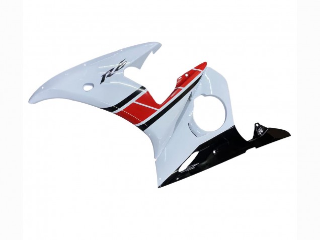 2006-2009 Yamaha YZF R6S Motorcycle Fairings - White Red Glossy Black Canada