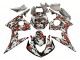2003-2004 Yamaha YZF R6 Motorcycle Fairings - Black Red Grey Camouflage Canada