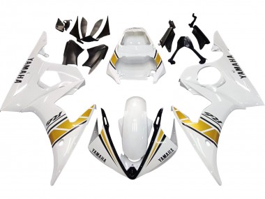 Online 2003-2004 Yamaha YZF R6 Motorcycle Fairings - White Gold Canada