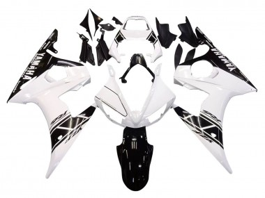 Online 2005 Yamaha YZF 600 R6 Motorcycle Fairings - White Black Canada