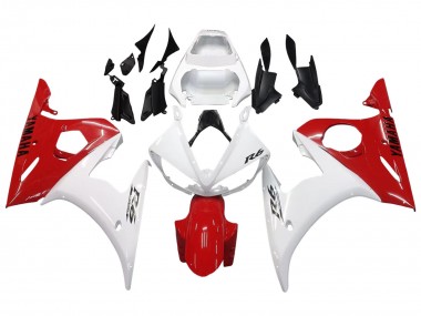 Online 2005 Yamaha YZF 600 R6 Motorcycle Fairings - White Red Canada